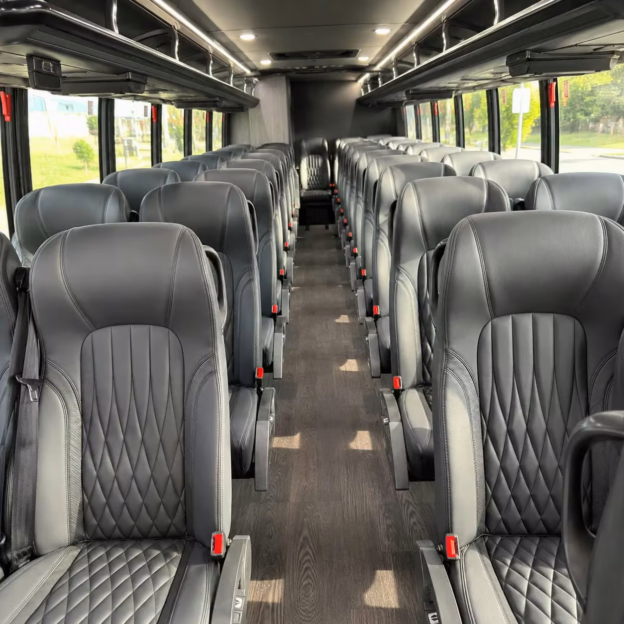 28 passenger minibus interior