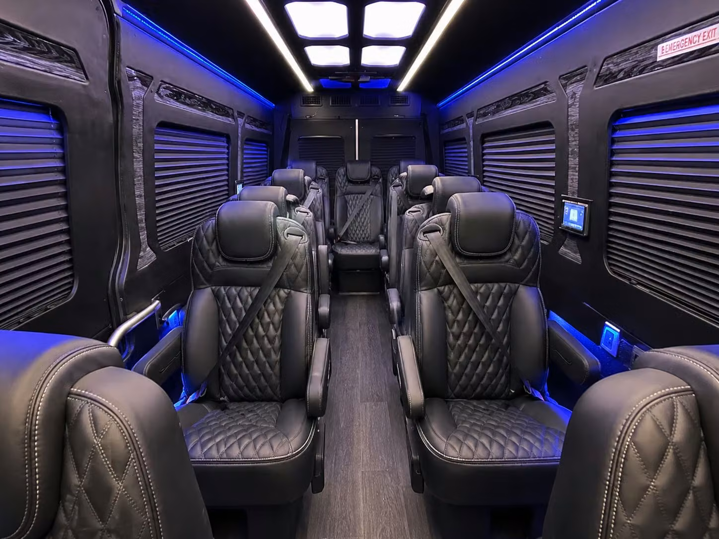 sprinter van with driver inside